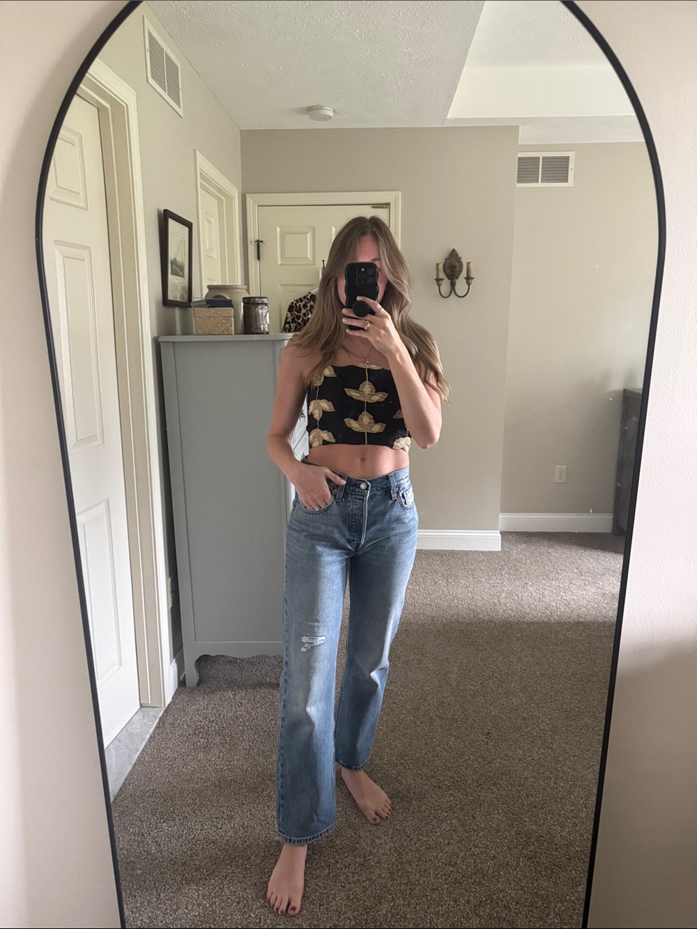 Zara Black Bandeau Top